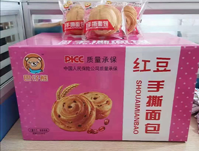 巴仔熊红豆手撕面包散称